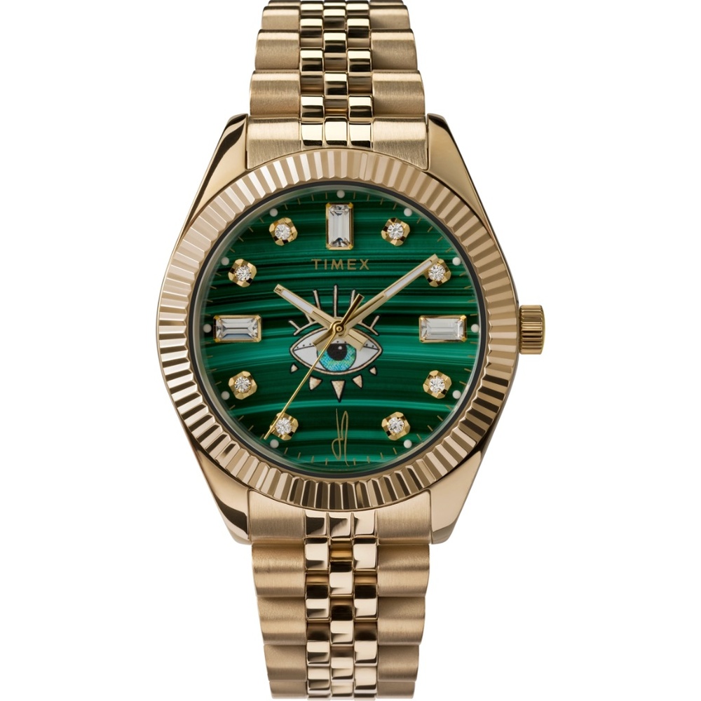 TIMEX X JACQUIE AICHE MALACHITE TRIBE EYE WATCH